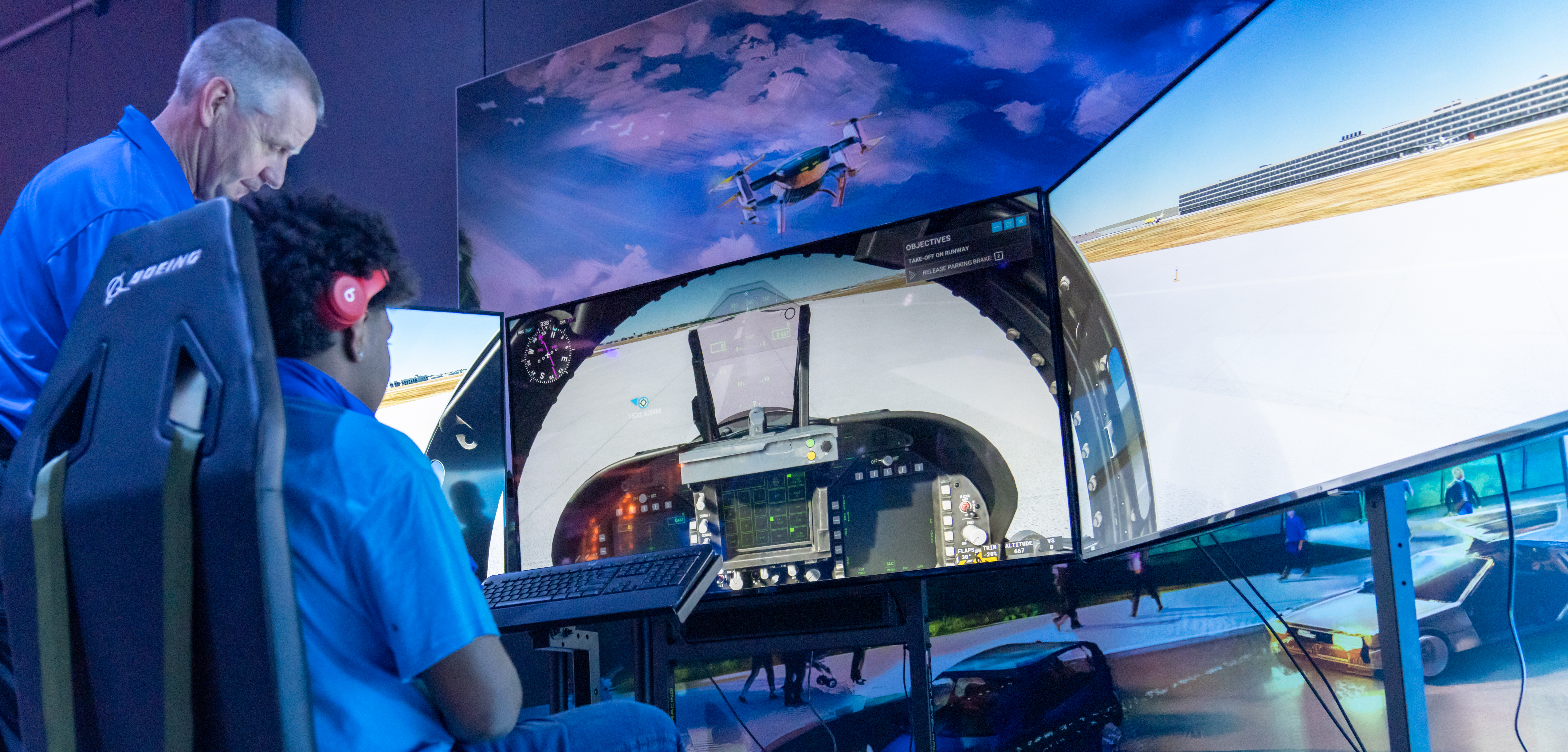 Flight Simulator Exhibit at Area 21