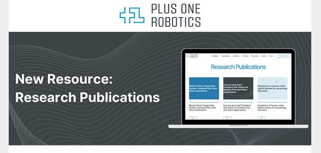 Plus One Robotics: Research Publications